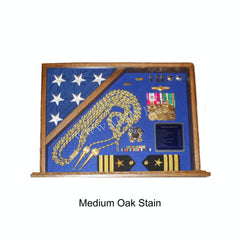 Flag Case and Shadow Box green background option