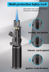Jet flame torch lighter for cooking and outdoor use