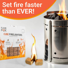 Flamefox Fire Cubes for BBQ grilling
