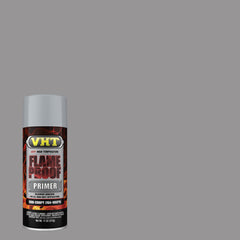 Flat gray finish on flameproof coating for exhaust
