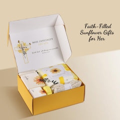 Flannel blanket included with Christian faith gift