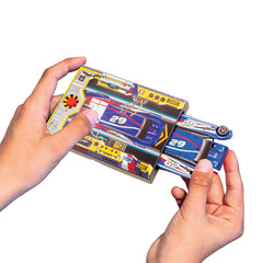 Launcher guided transformation without batteries or remote