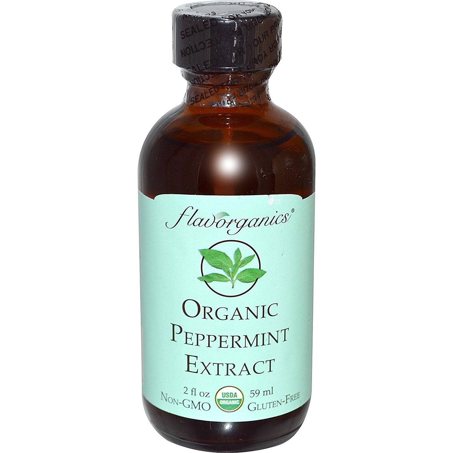 FLAVORGANICS Organic Pure Peppermint Extract 2 FZ bottle