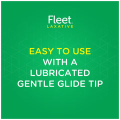Constipation relief concept with Fleet Enema Saline