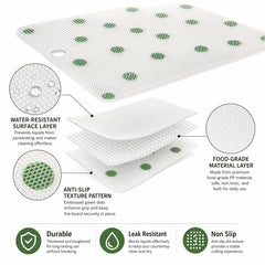 Cutting mat liners for kitchen use and organization