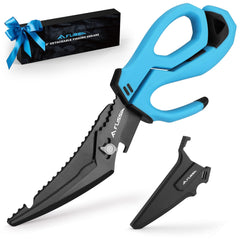FLISSA 10 Fishing Scissors detachable blades front view