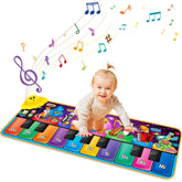 Floor Piano Mat for kids age 1+ foldable size 43 x 14 In