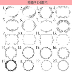 Floral border design on bake pan