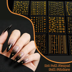 Pink tweezers included with nail sticker set