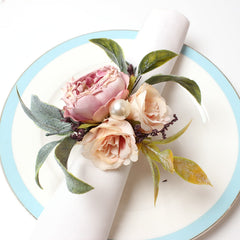 Floral napkin buckles suitable for weddings and banquets