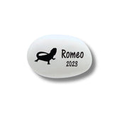 Florida-Funshine bearded dragon memorial stone oval 2.2x1.25 inches
