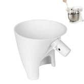 Flour funnel for Kitchen Aid KSM150 5 Qt mixer in white