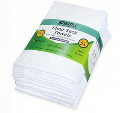 Flour Sack Kitchen Towels 28x28 white 24 pack product image