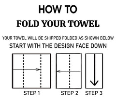 Towel ready for drying hands and dishes in spring pattern