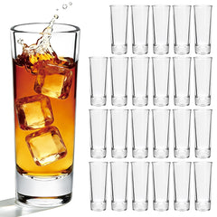 Flrolove 24 pack heavy base shot glasses bulk front view