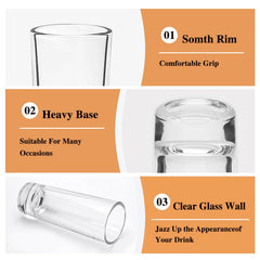 Flrolove tequila shot glasses for bars and home use