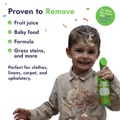 Kid-friendly stain remover for baby clothes by Little Monsters