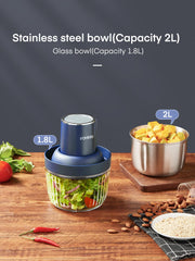 FOHERE vegetable chopper with bi-level blades