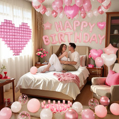 18 inch pink foil star balloons