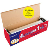 Foilman thick heavy duty aluminum foil roll in corrugated cutter box