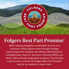 Mountain Grown beans used in Folgers Classic Roast Coffee