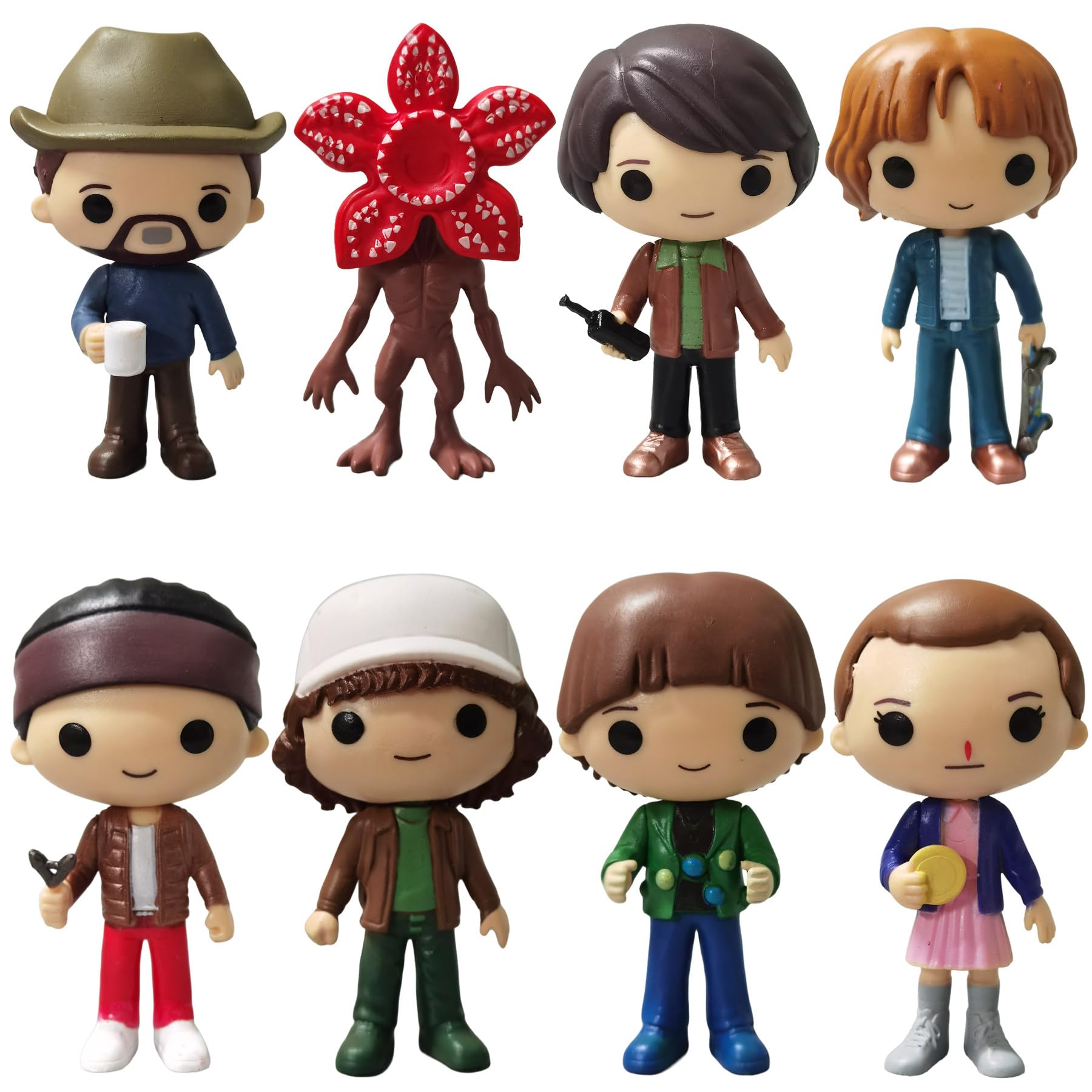 Fomuson 8Pcs Stranger Figure set for display