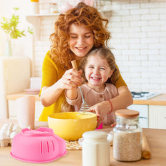 1 piece silicone cake pan cat design pink