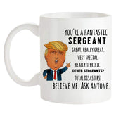 Fonhark funny Trump Sergeant coffee mug 11 Oz white