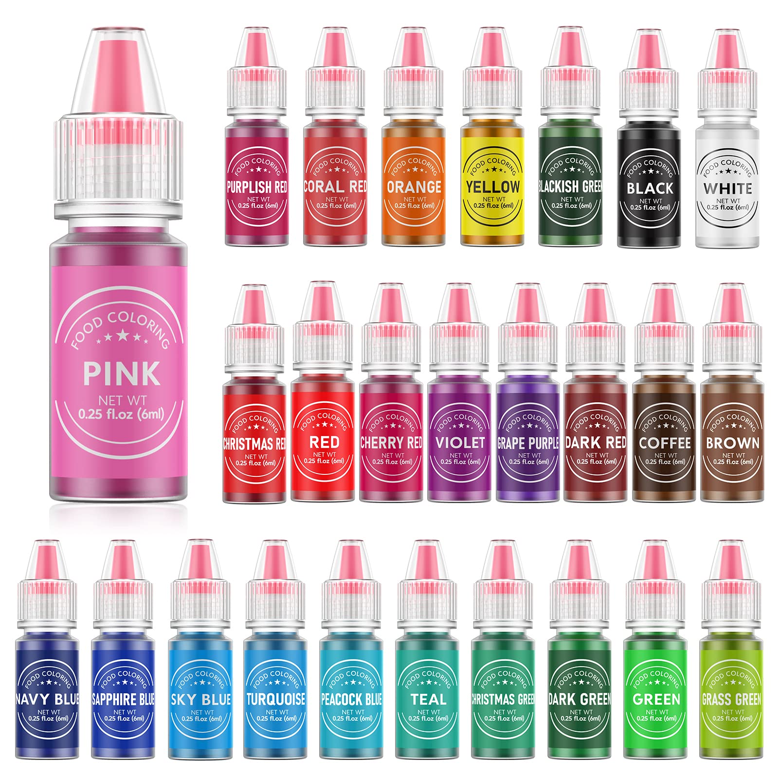 Food Coloring for Baking 26 color set bottles