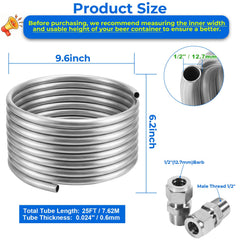 Food Grade 304 stainless steel wort chiller coil