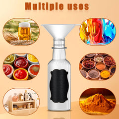 clear BPA-free PET plastic bottles for samples