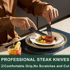 Includes 4 dinner forks 4 salad forks 4 dinner spoons 4 dessert spoons and 4 knives
