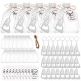 Footprint bottle opener keychain set sized 1.6x4.3 inches