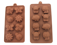 Forest Cute Theme animal and insect silicone molds for party decor