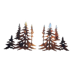 Forest Trees metal wall art 9x9 inches