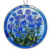 Forget Me Not acrylic suncatcher close up floral motif