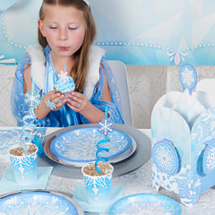 four colors frozen party straws