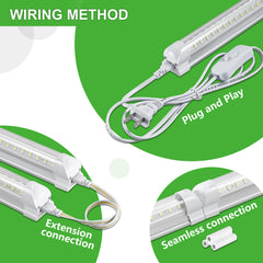 Installation options surface or hanging for Skymoatled 4FT LED