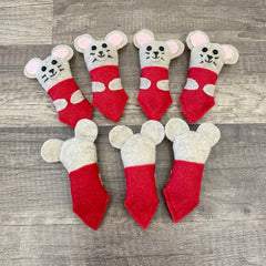 Four inch tall felt mouse size reference for replacement