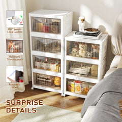 Foldable plastic storage bins no tools needed