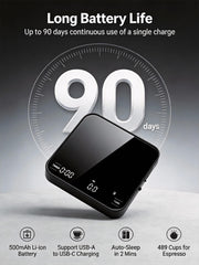 LED touchscreen display on Mini Coffee Scale Digital