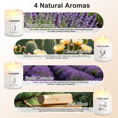 Lavender fragrance candle from four pack