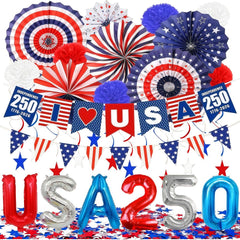 1776-2026 banner included in 4th of July Decorations 250th kit