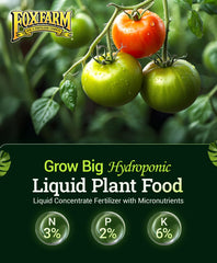 FoxFarm 3-2-6 hydroponic liquid fertilizer label