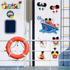 Magnetic decals for car doors refrigerators and whiteboards