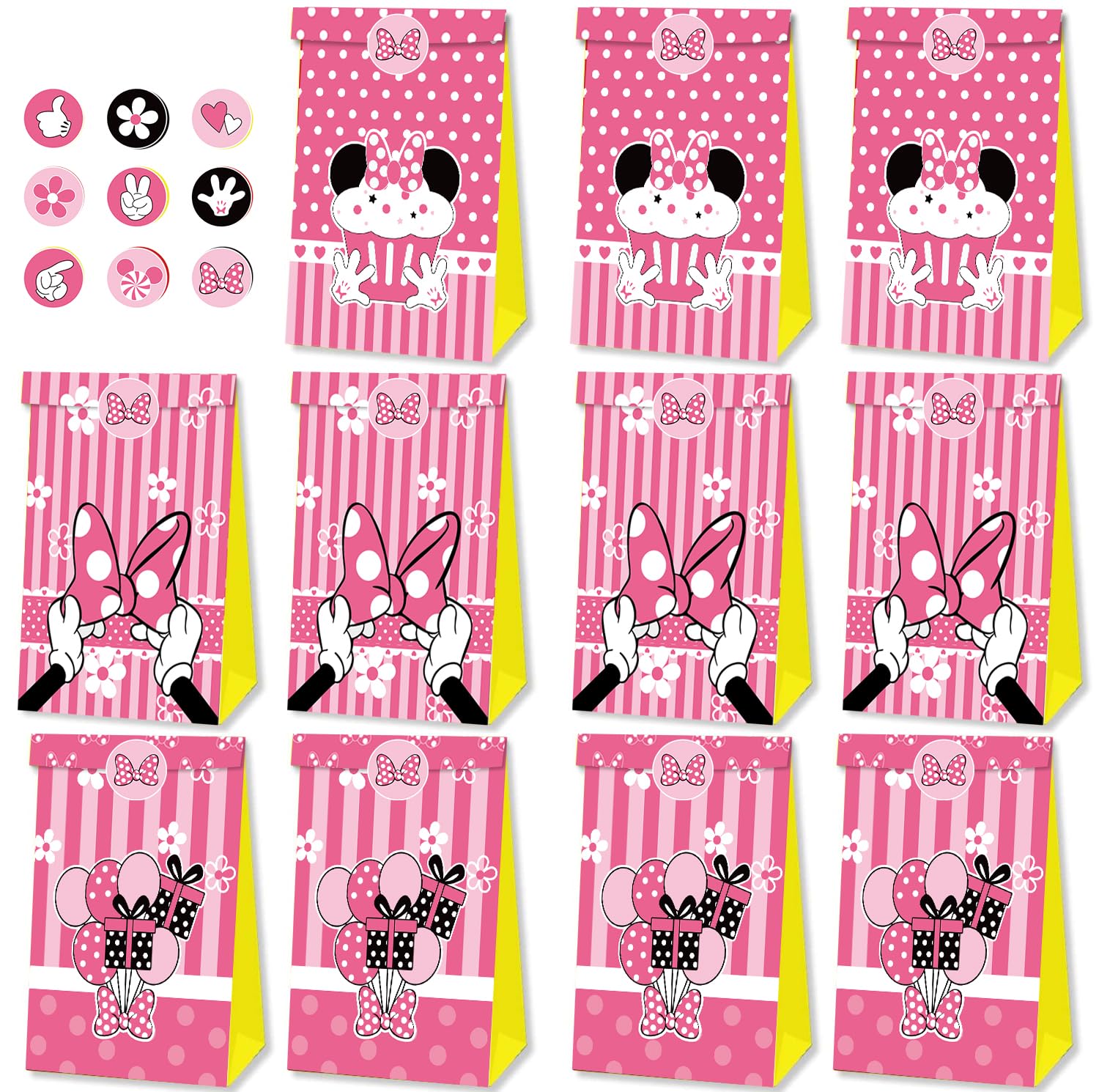 Fprl Mouse Party Favor Bags 24 craft paper goodie bags