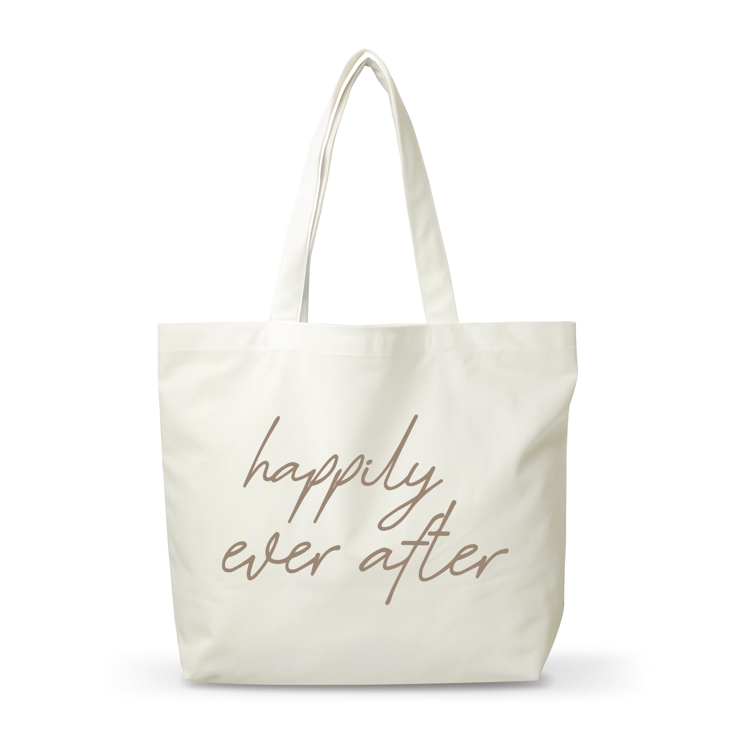 FQPJA bridal shower canvas tote bag front view