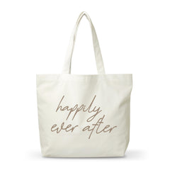 FQPJA bridal shower canvas tote bag front view