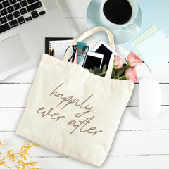 Bridesmaid gift tote made of durable colorfast canvas