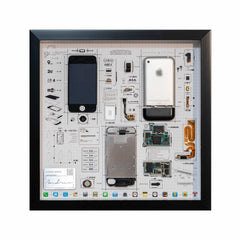 Framed Teardown Art for iPhone 1st Gen ready to hang